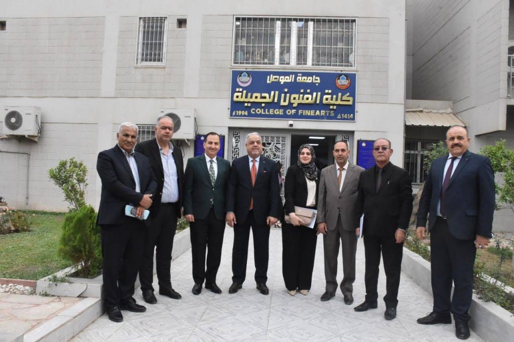 لجنة وزارية برئاسة عميد فنون جامعة الحلة تمنح الاعتمادية الأكاديمية لقسم التربية الفنية في جامعة الموصل