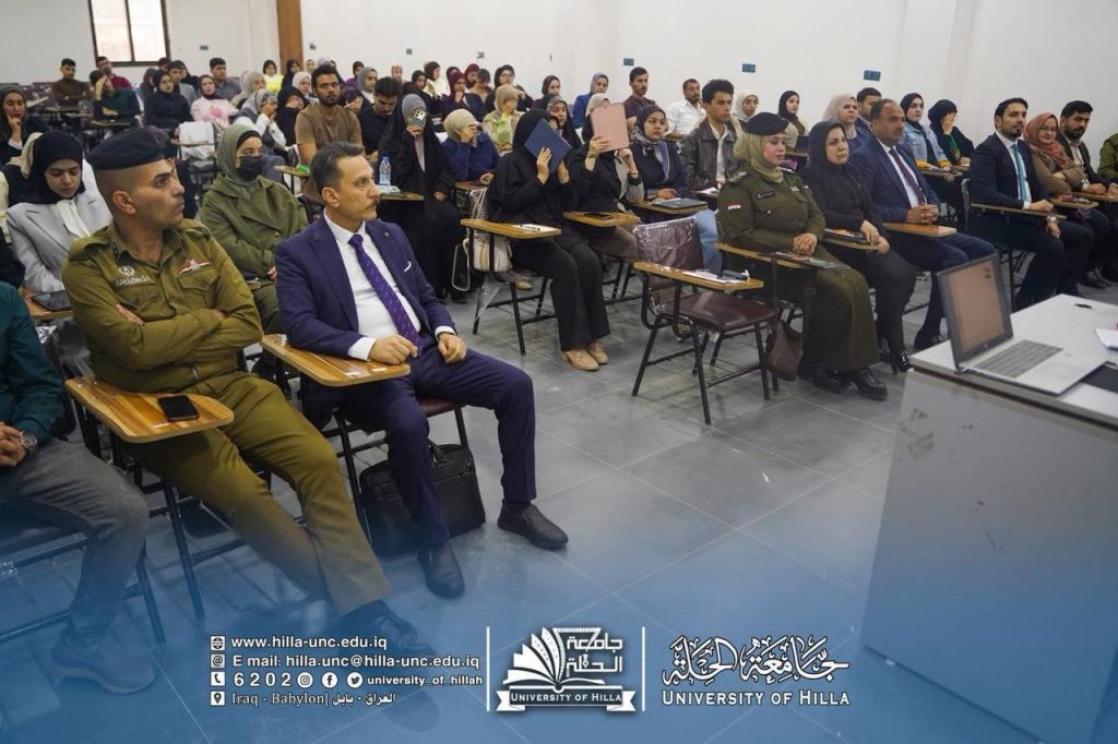 مواجهة الإشاعات والابتزاز الإلكتروني» في كلية الصيدلة بجامعة الحلة